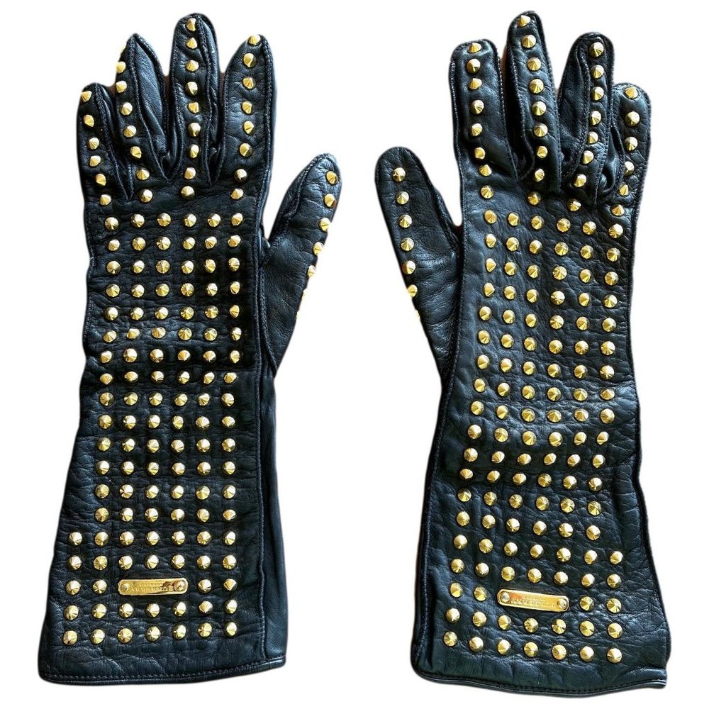 Burberry Prorsum Fall 2012 Gold Studded Gloves